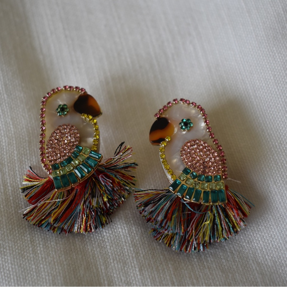 Tassel Parrot Earrings SugarFix